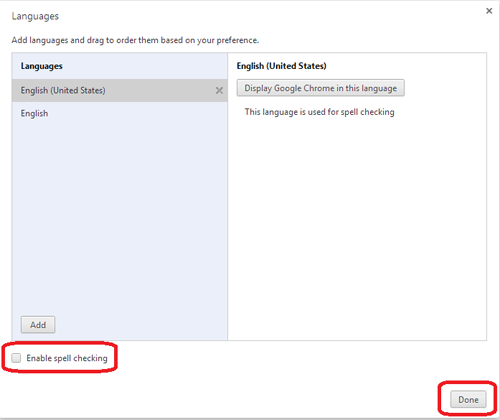 Chrome Advanced Settings